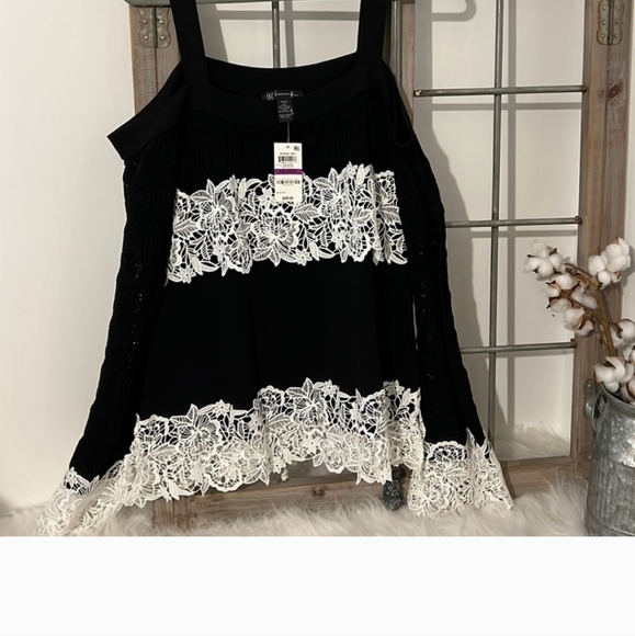 NWT INC Lace Embellished Sweater - Picture 3 of 5